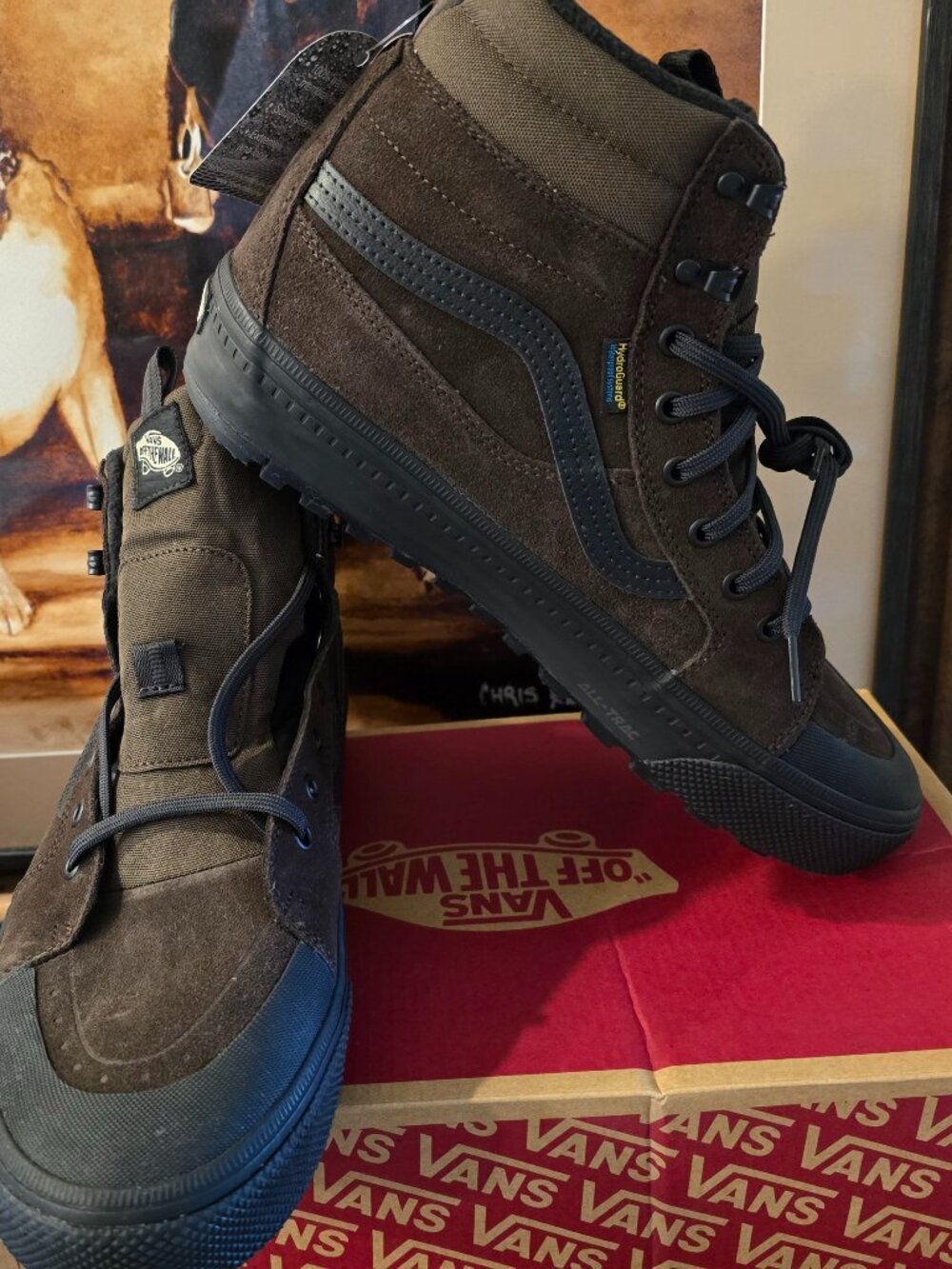 Vans MTE SK8-Hi Waterproof Sneakers Brown / Black Shoes VN000DAQY49 RARE Sz 10.5